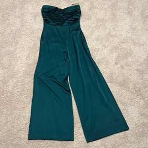Abercrombie & Fitch Teal Strapless Jumpsuit